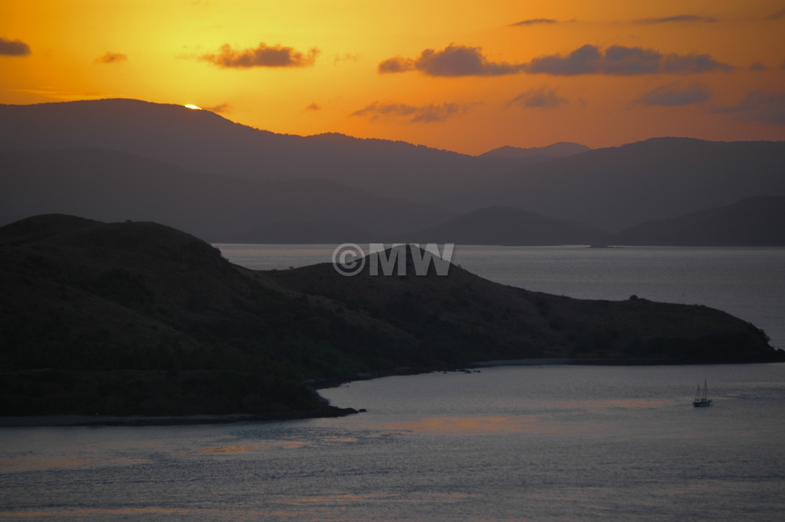 "Hamilton Island vista" stock image