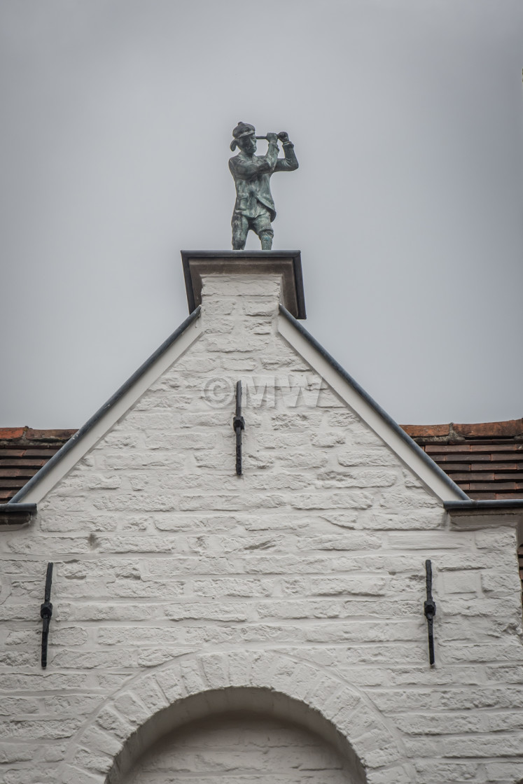 "Golfer statuette gable" stock image