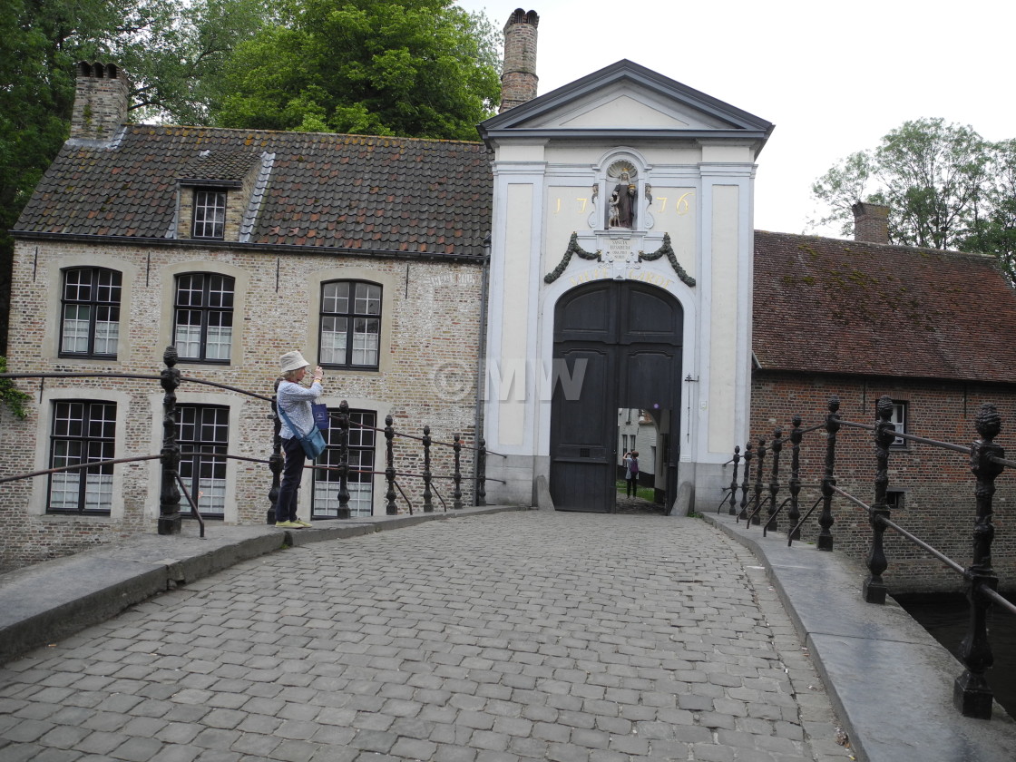 "Begijnhof entrance with" stock image