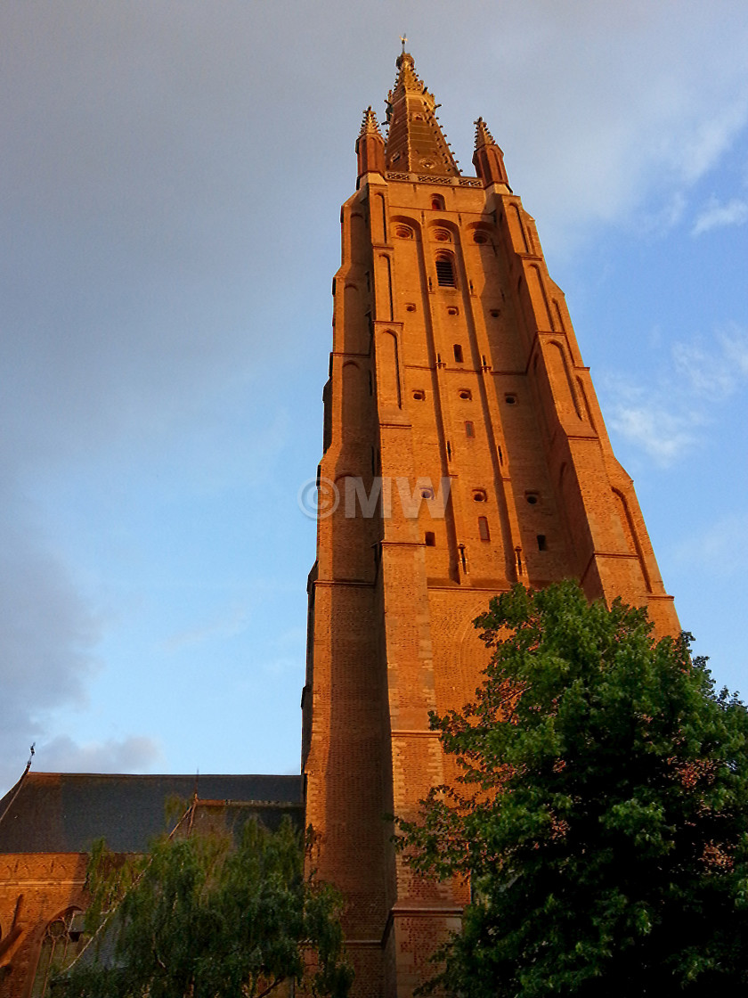 "Steeple, Church of Our Lady" stock image