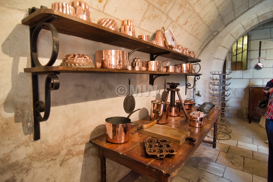 "Chateau de Chenonceau - Kitchen" stock image