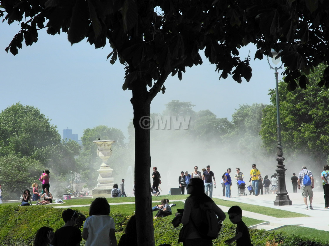 "Tuileries dust storm" stock image