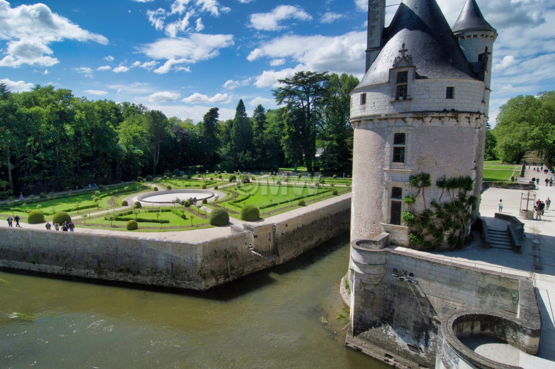 "Chateau de Chenonceau - Marques Tower & Catherine Douglas Ellima" stock image