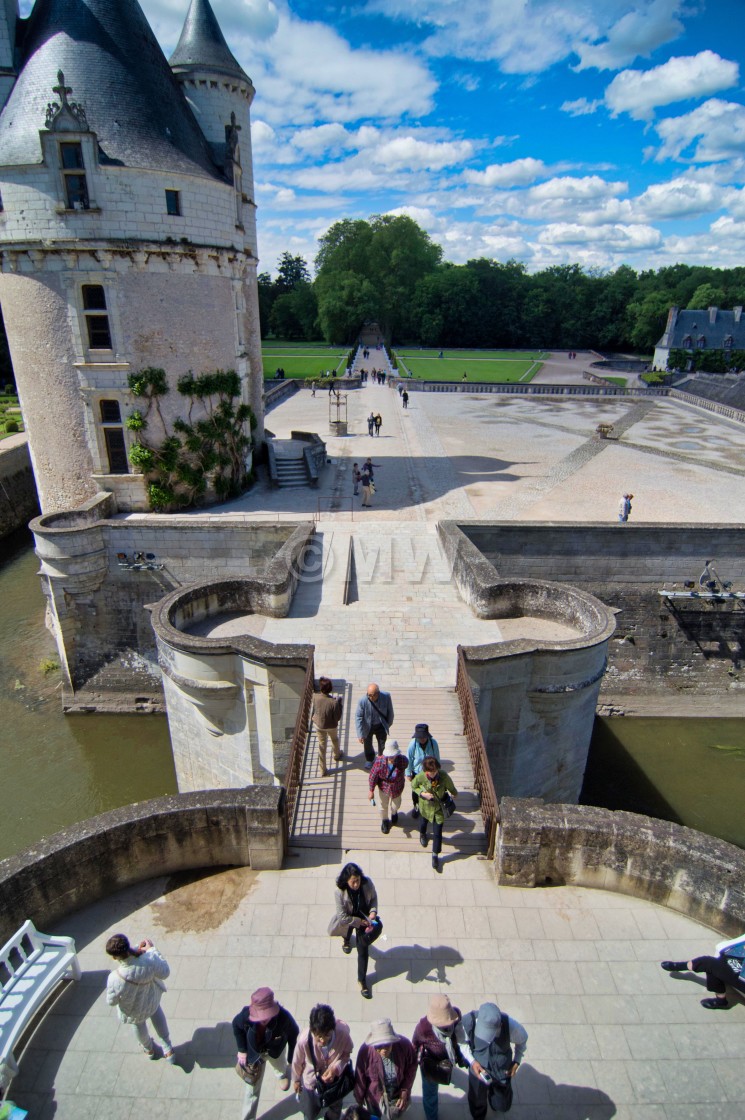 "Chateau de Chenonceau - Marques Tower" stock image