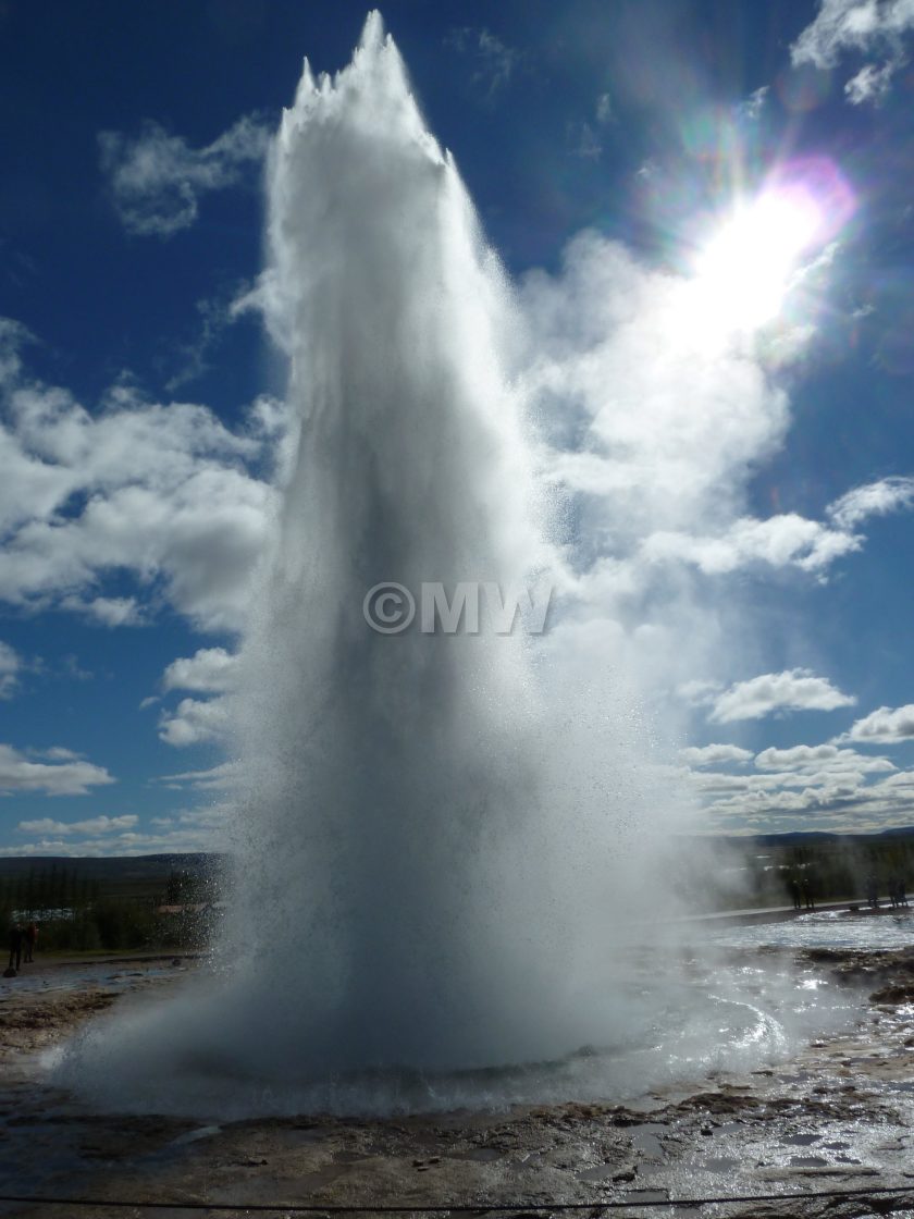 "Strokkur geyser" stock image