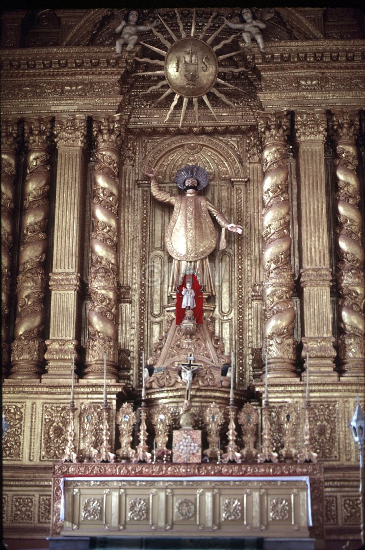 "Altar, Bom Jesus Cathedral, Goa" stock image