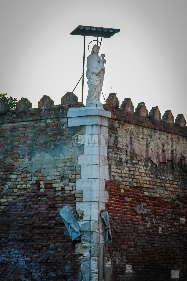 "Madonna & wall" stock image