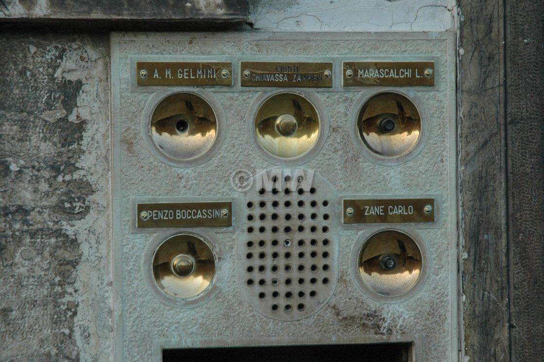 "Venetian doorbells" stock image