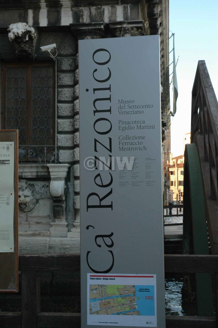 "Ca' Rezzonico sign" stock image