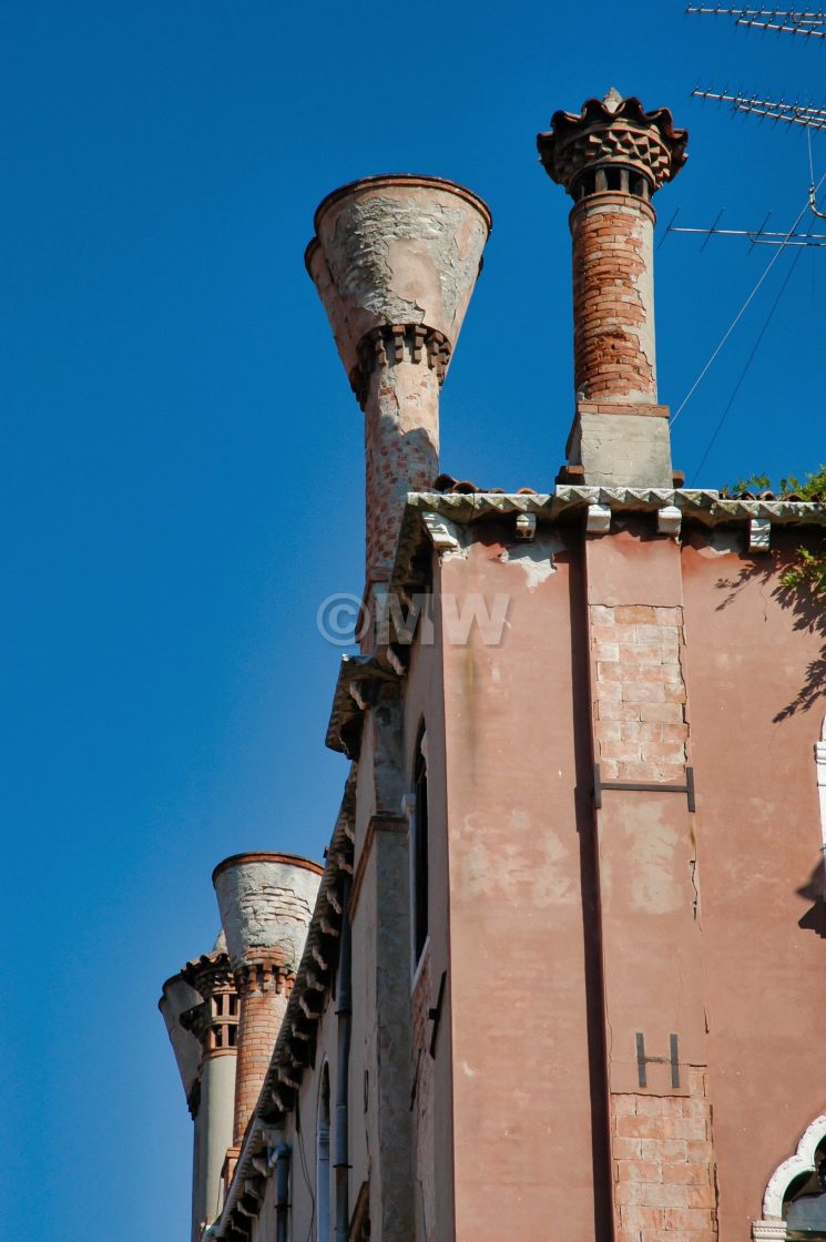 "Venetian chimneys" stock image