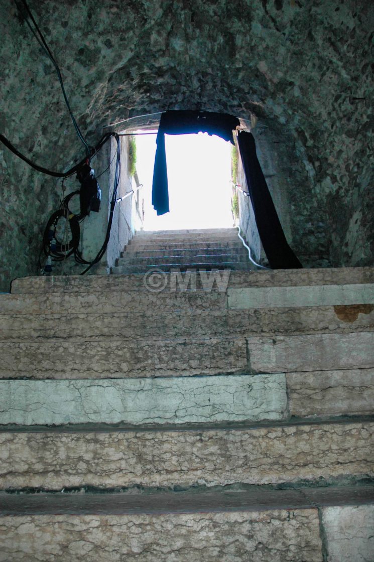 "Verona Roman arena steps." stock image