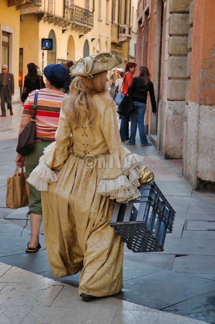 "Woman in period costume" stock image