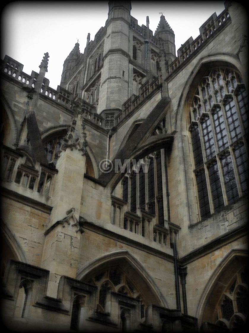 "Bath Abbey exterior detail (PT)" stock image