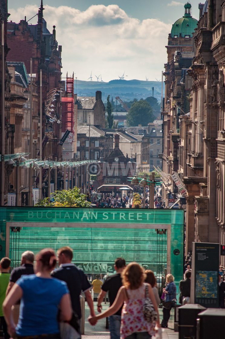 "Buchanan St. Glasgow" stock image