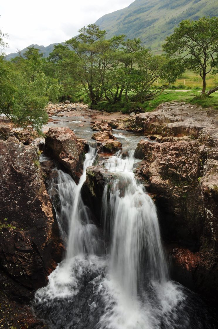 "Waterfall, Glen Nevis" stock image