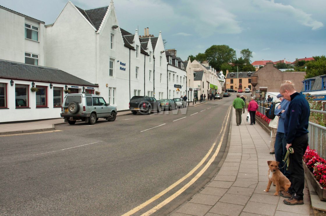 "Bank Street, Portree, Skye" stock image