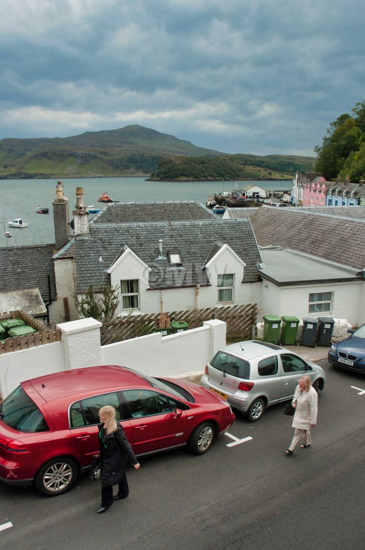 "Quay St. Portree, Skye" stock image