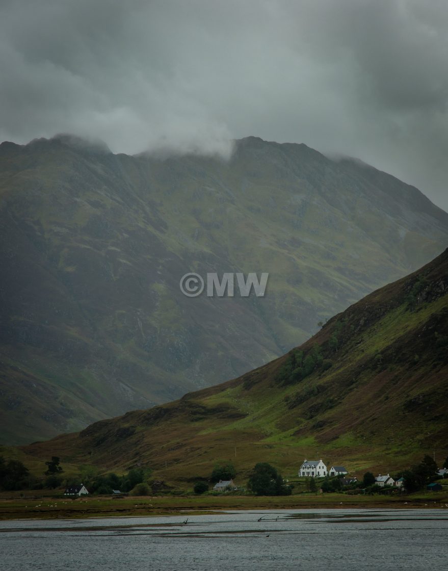 "Loch Duich & mountains" stock image