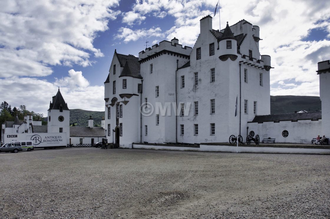 "Blair Atholl Castle" stock image