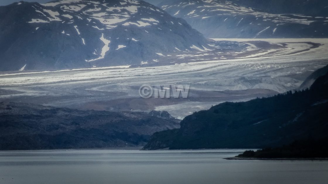 "Grand Pacific Glacier, Glacier Bay, Alaska" stock image