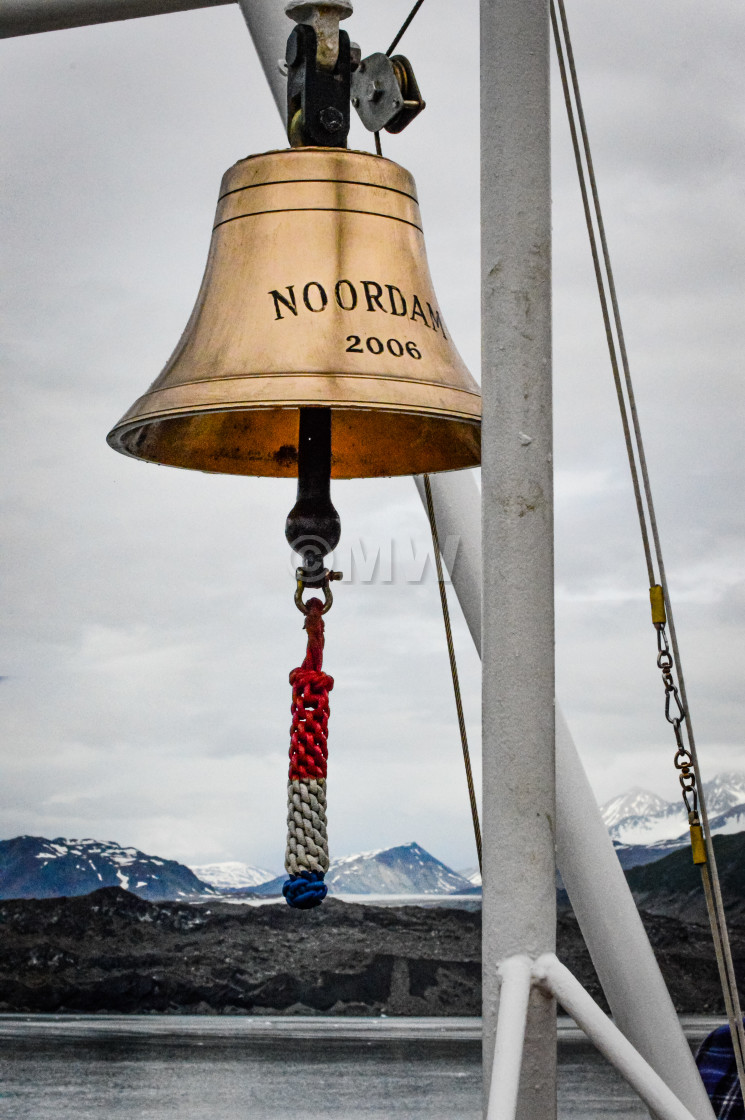 "MS Noordam ship's bell" stock image