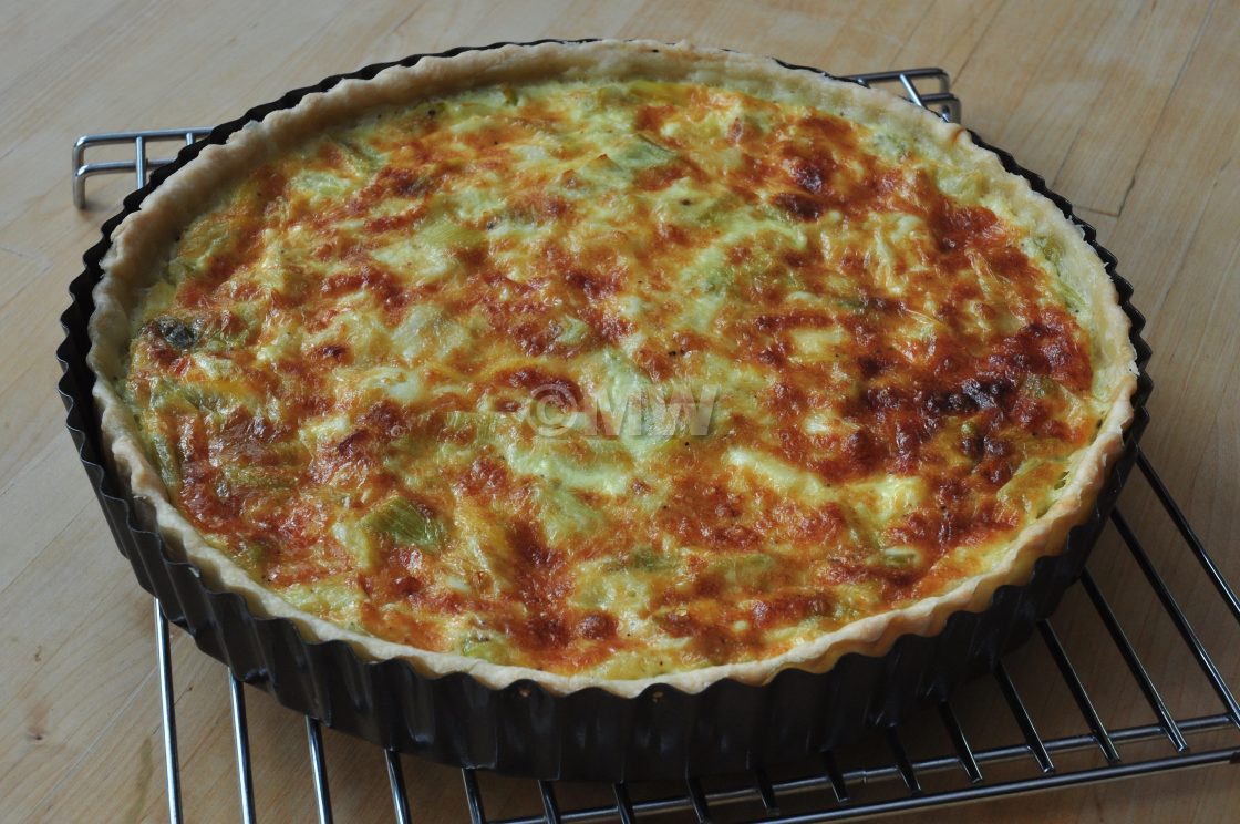 "Leek quiche" stock image