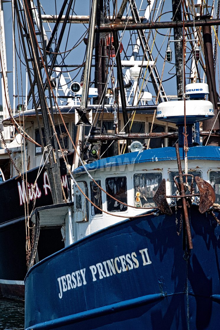 "Fishing trawlers" stock image