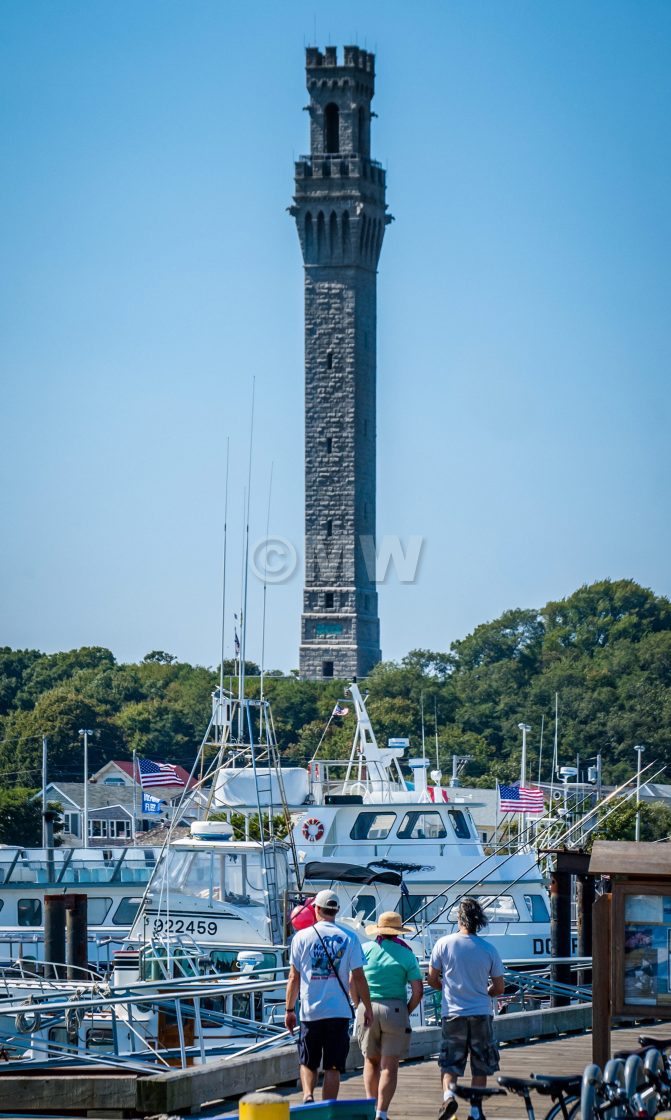 "Pilgrim Monument, Provincetown MA" stock image