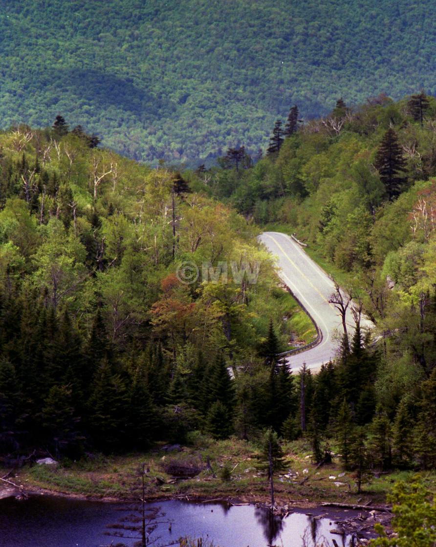 "Highway, Appalachian Gap" stock image