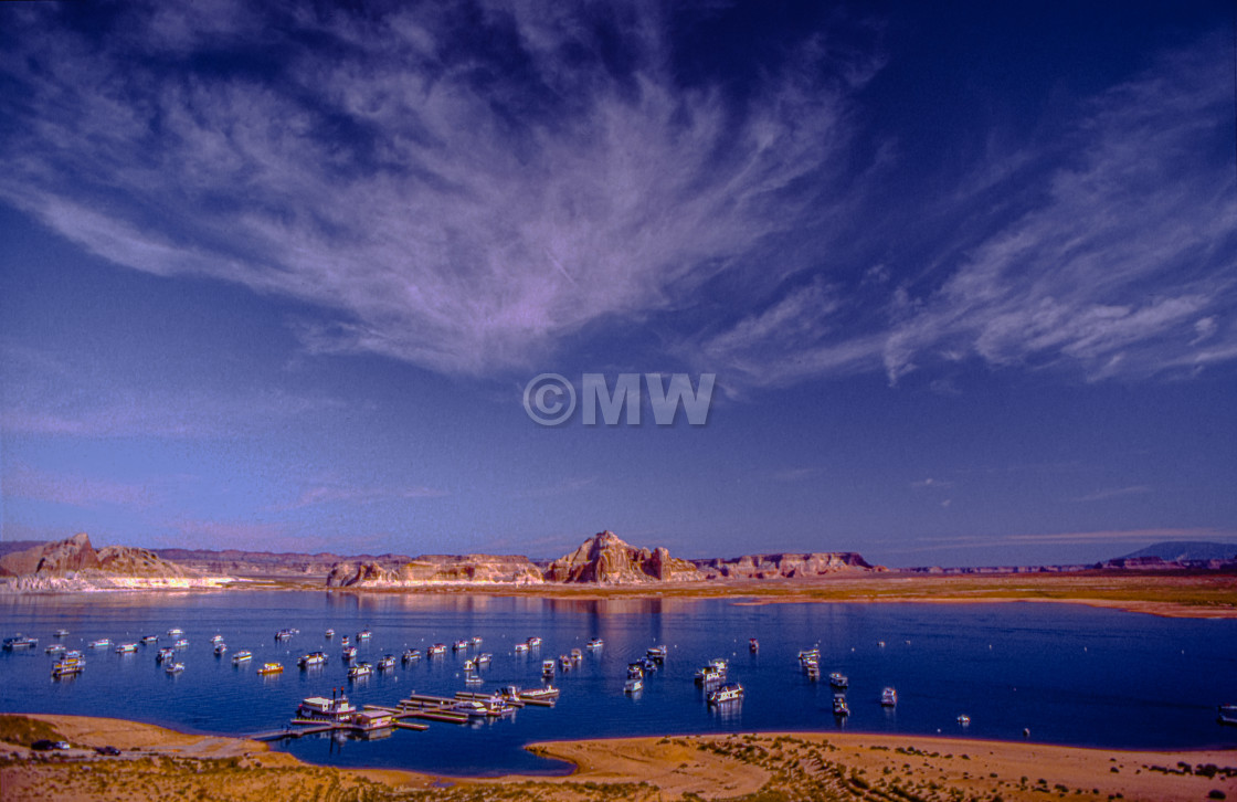 "Lake Powell & Wahweap Marina" stock image