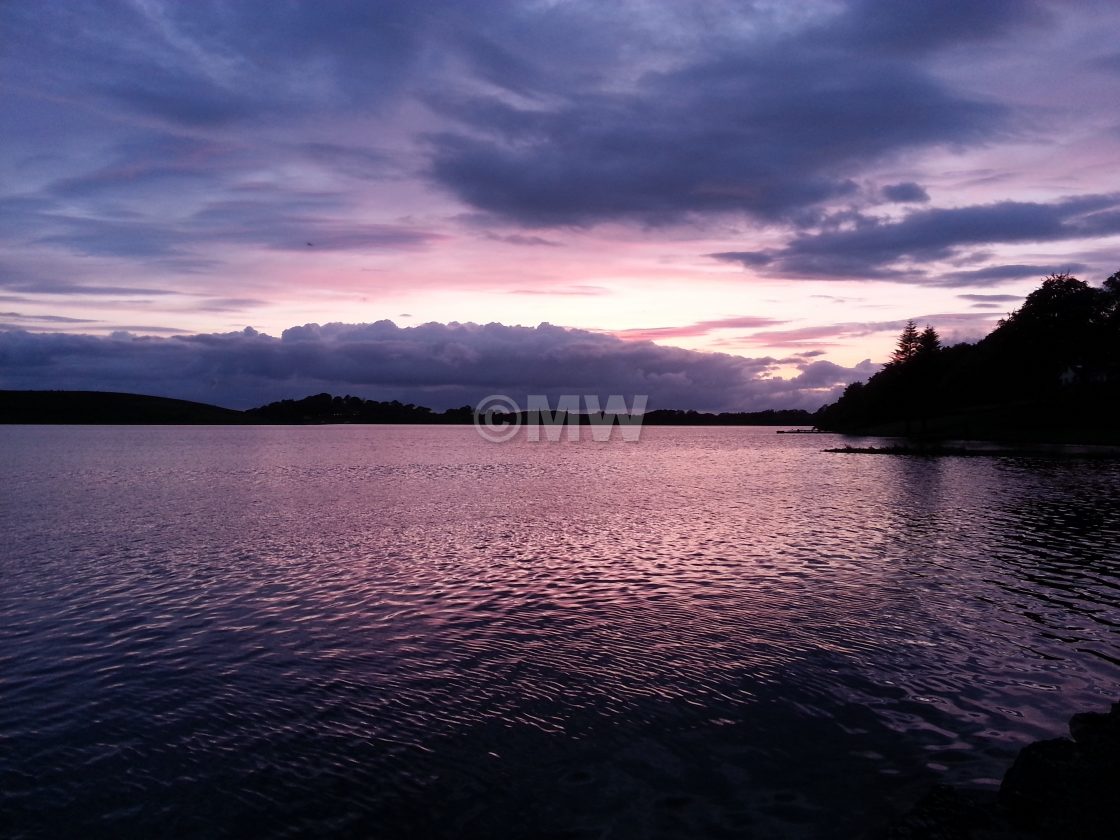 "Loch Erne at dusk" stock image