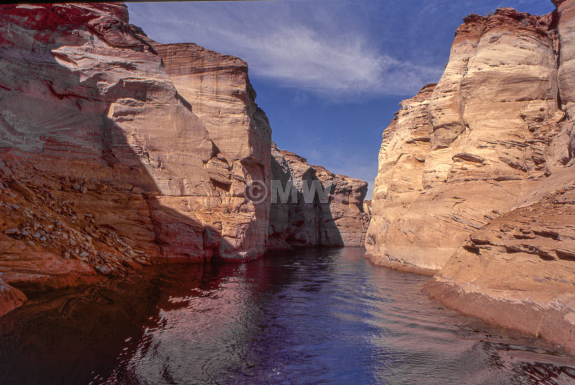 "Lake Powell arm - boat tour" stock image