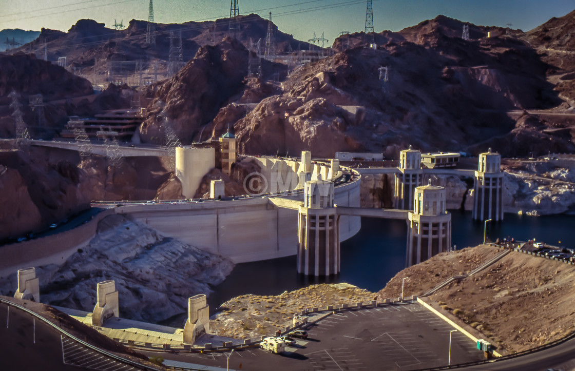 "Hoover Dam Complex" stock image