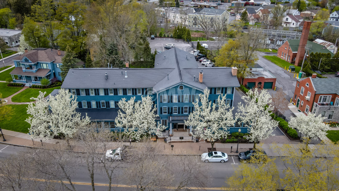 "The Sherwood Hotel, aerial" stock image