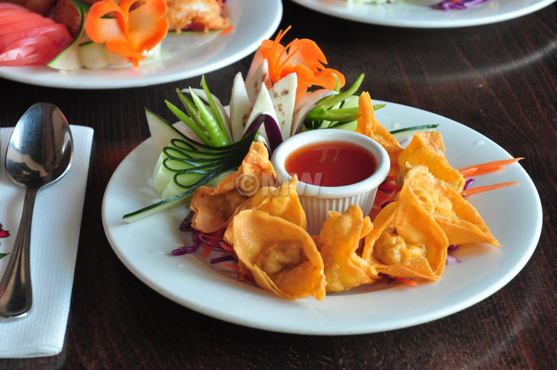 "Asian style Chicken Dumplings" stock image