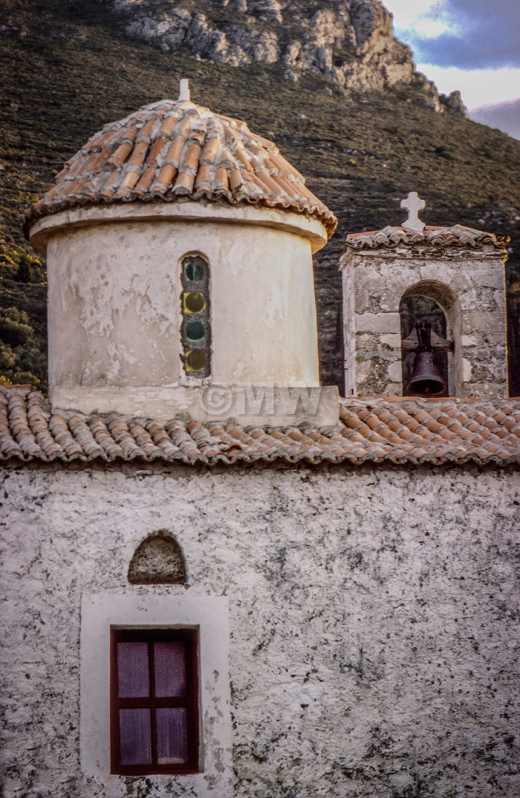 "Church,, Vathia" stock image