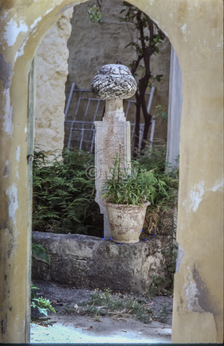 "Turkish Gravestone" stock image