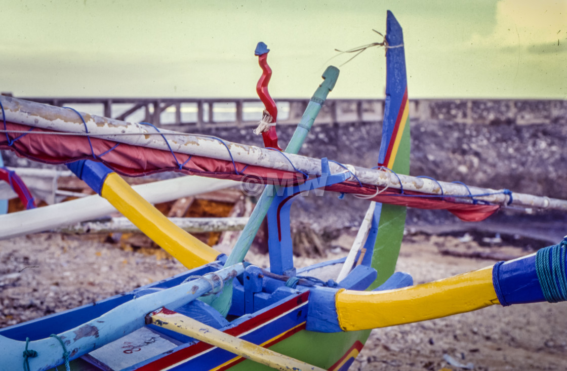 "Jukung boat detail" stock image