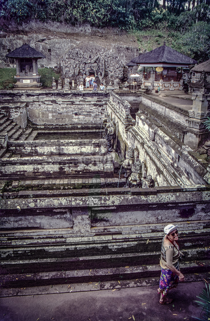 "BJ @ Goa Gajah cave & temple Pools" stock image