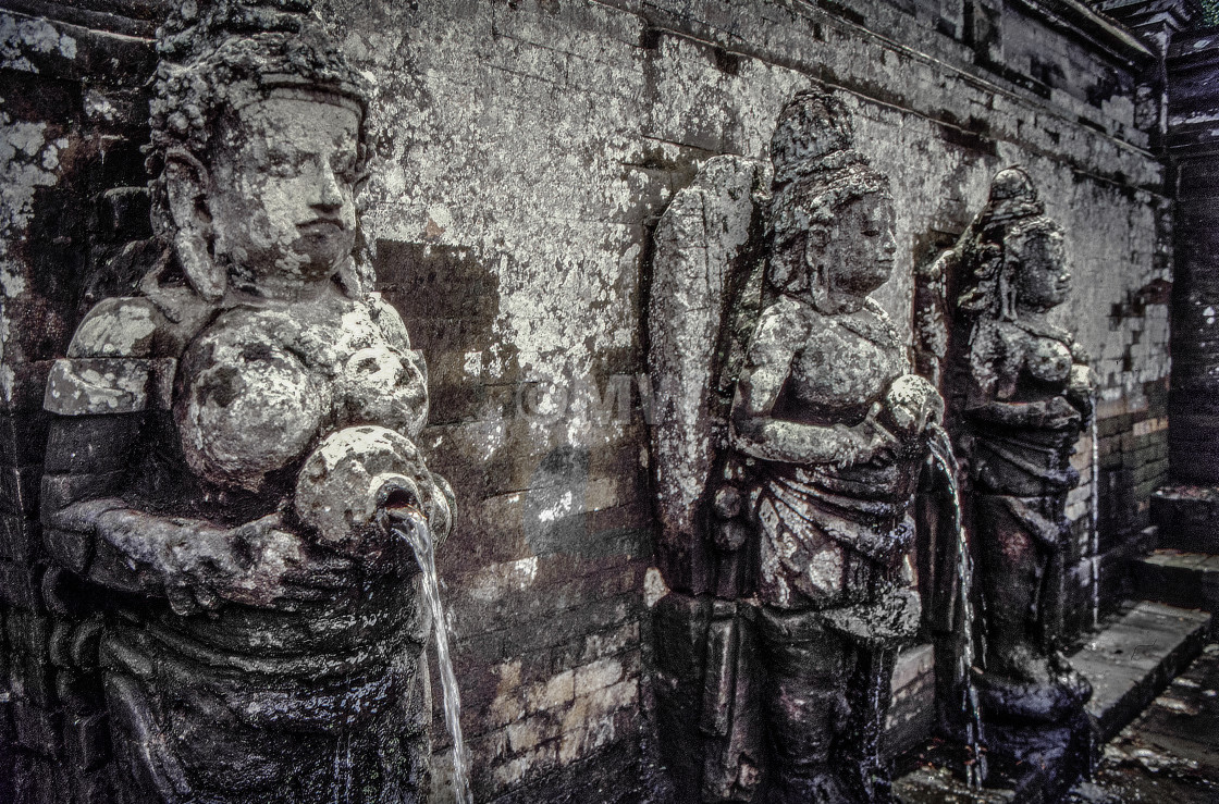 "Goa Gajah pool fountains" stock image