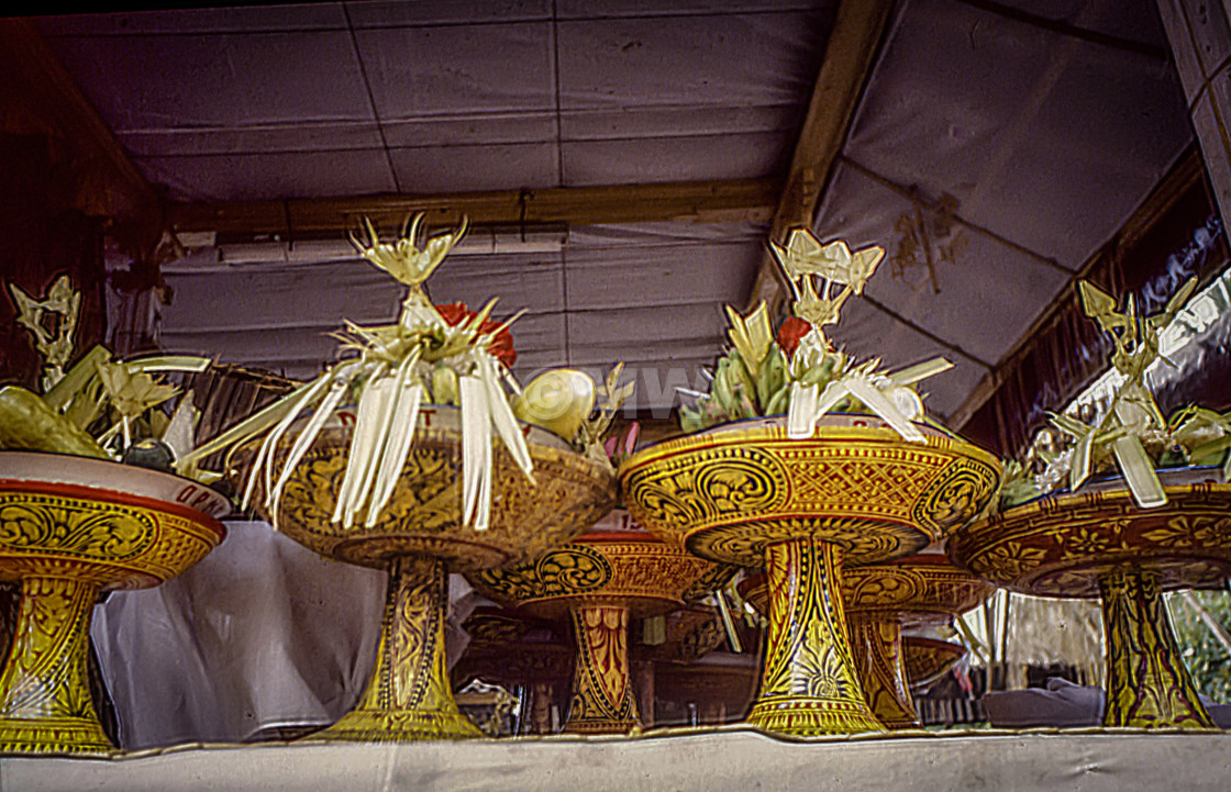 "Temple offerings" stock image