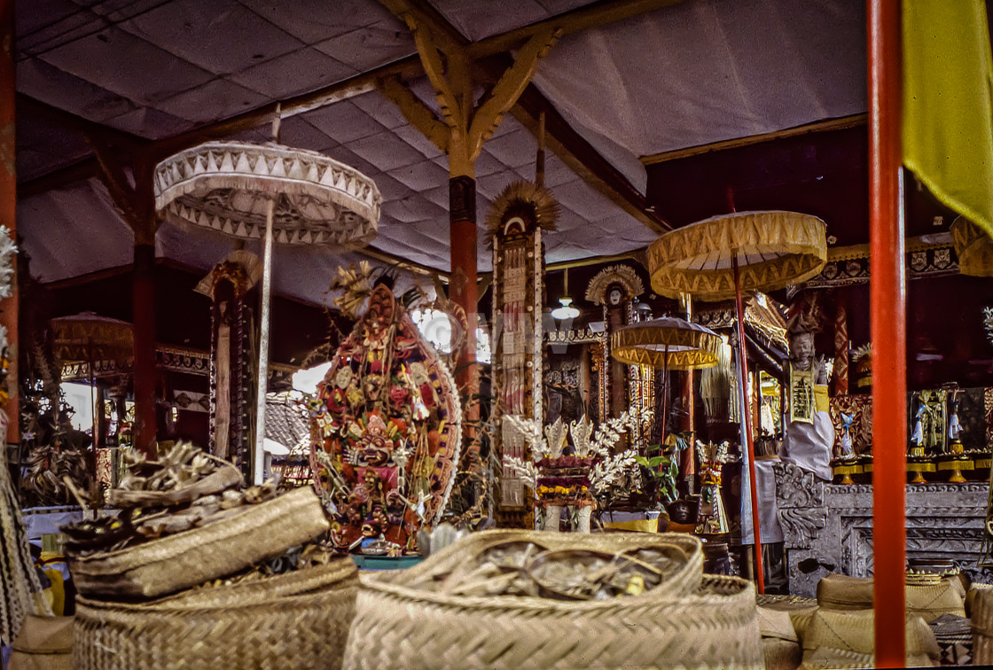 "Temple offerings, Bangli" stock image