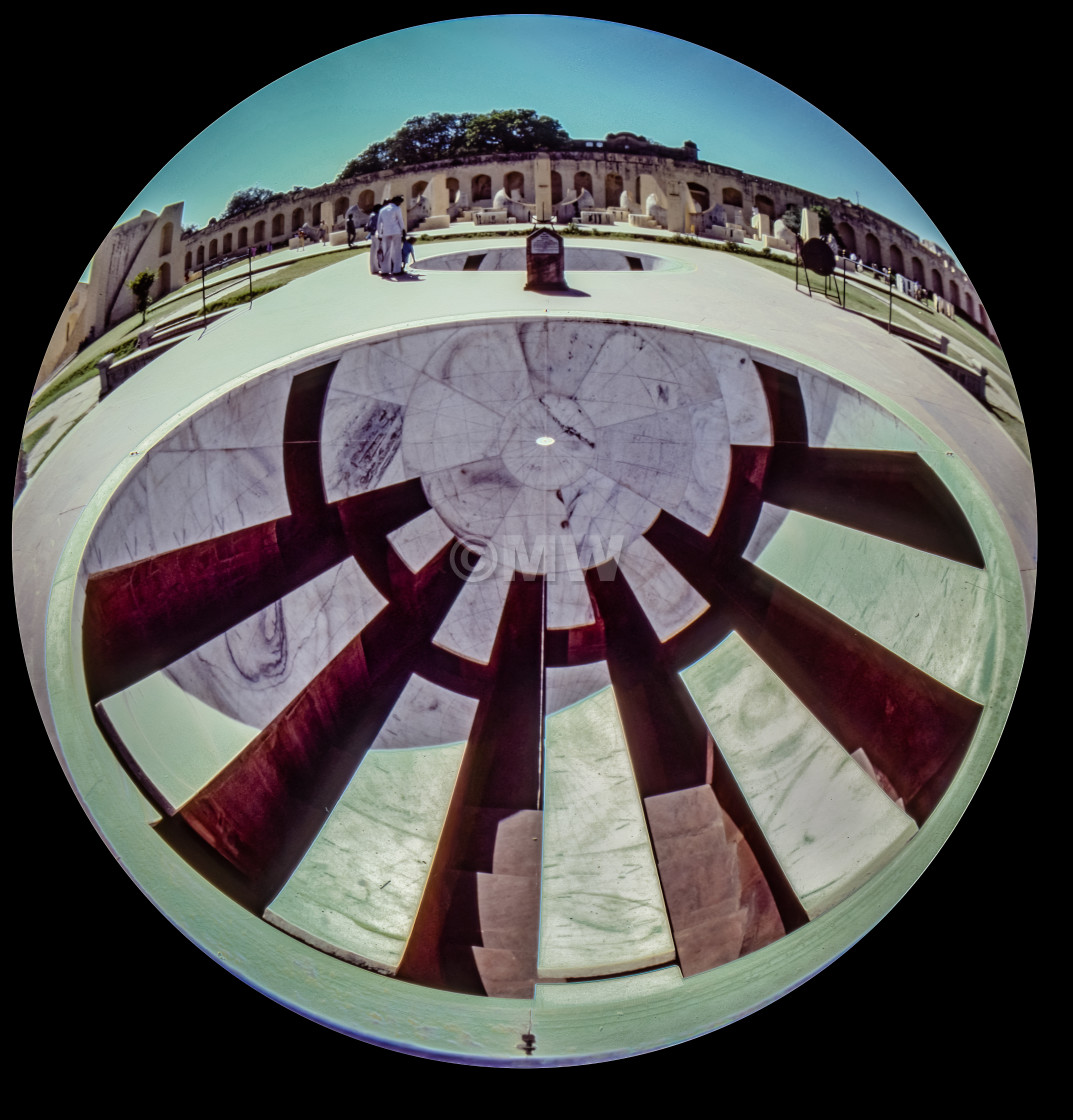 "Astronomical instrument, Jantar Mantar observatory, Jaipur" stock image