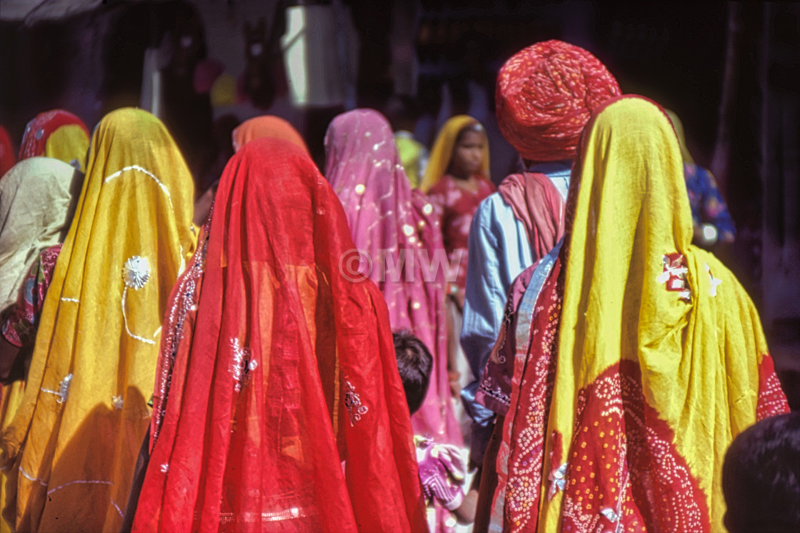 "Women's colorful veils" stock image