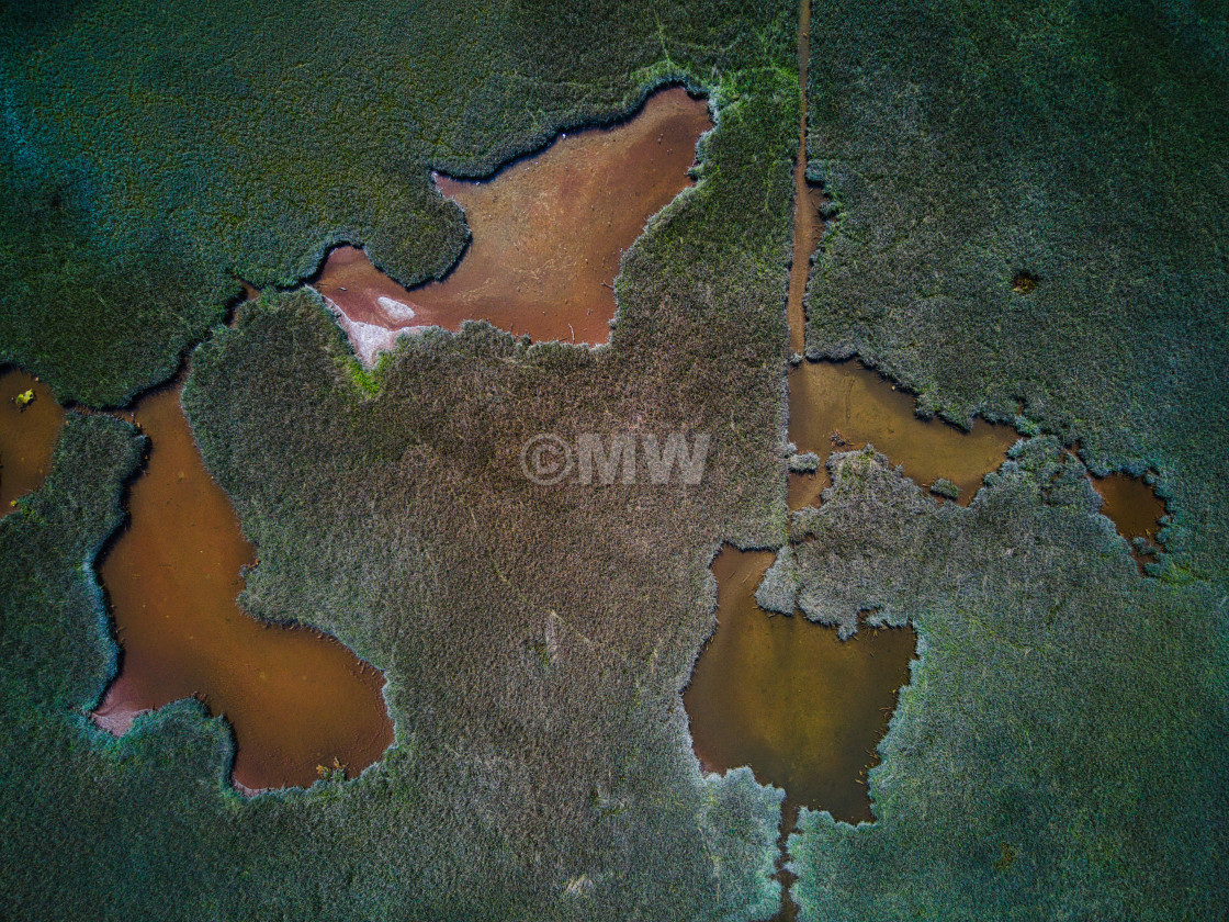 "Wetlands aerial" stock image