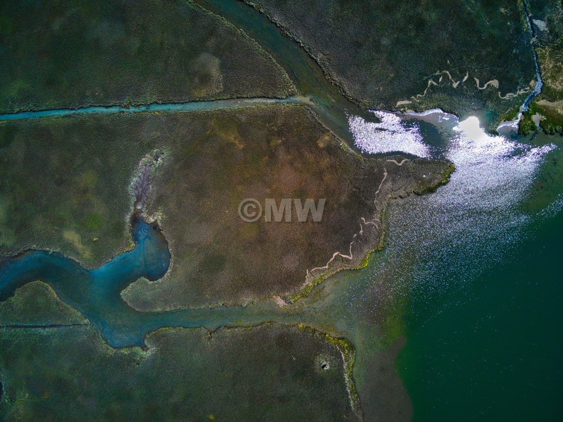 "Wetlands aerial" stock image