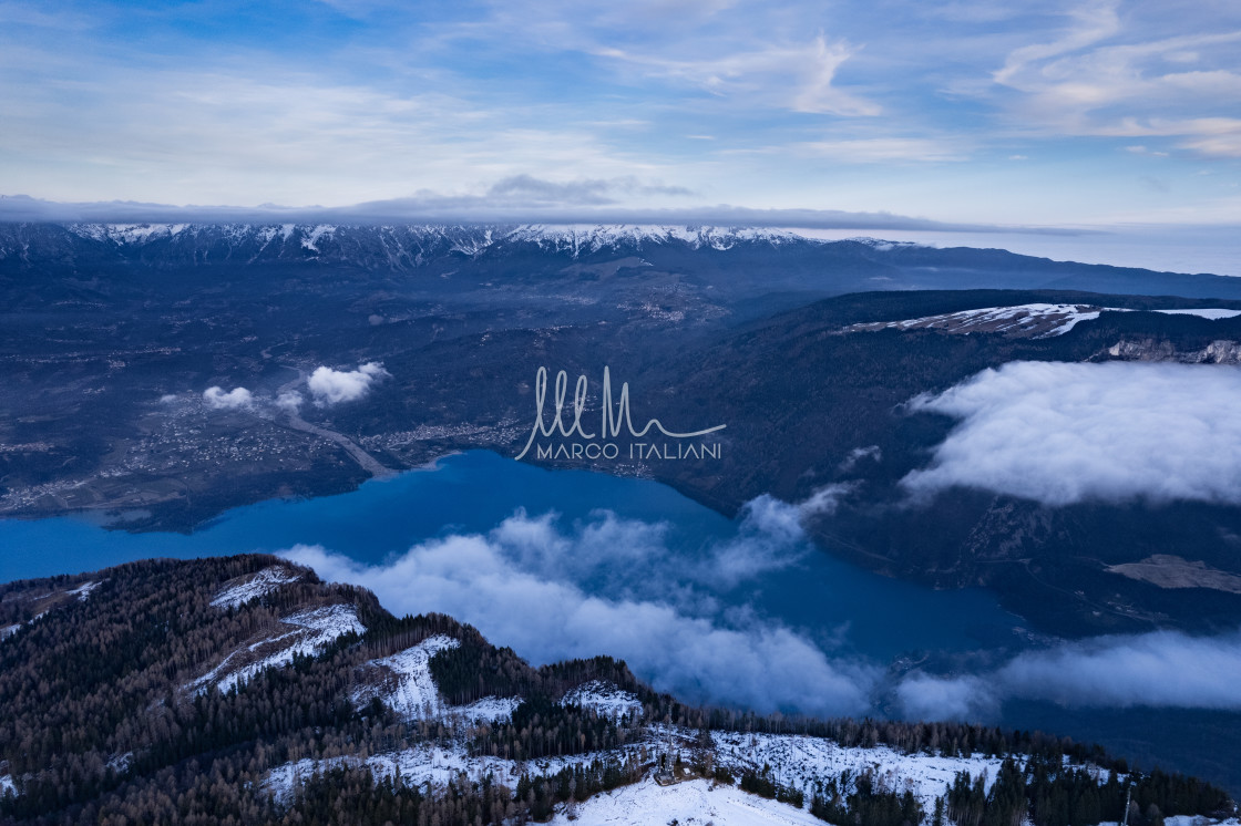 "Santa Croce Lake" stock image