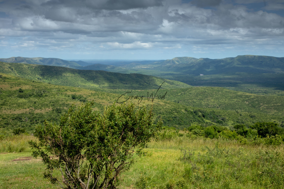 "Hills at Hluhluwe" stock image