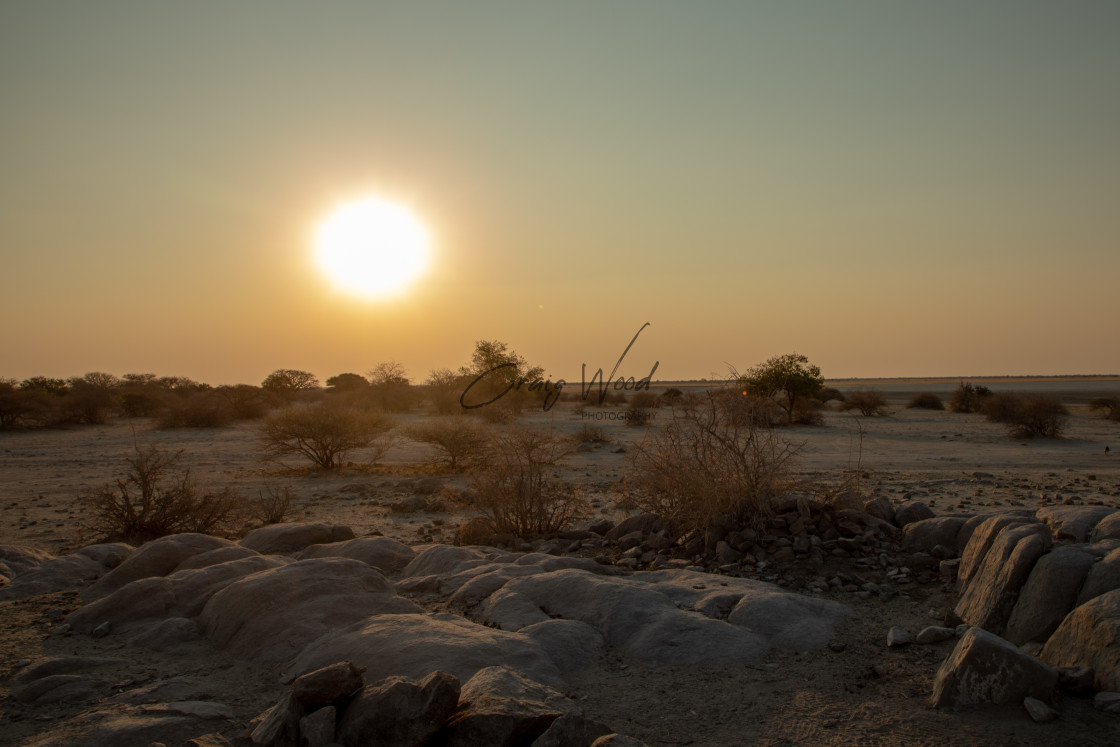 "Sunset at Kubu Island" stock image