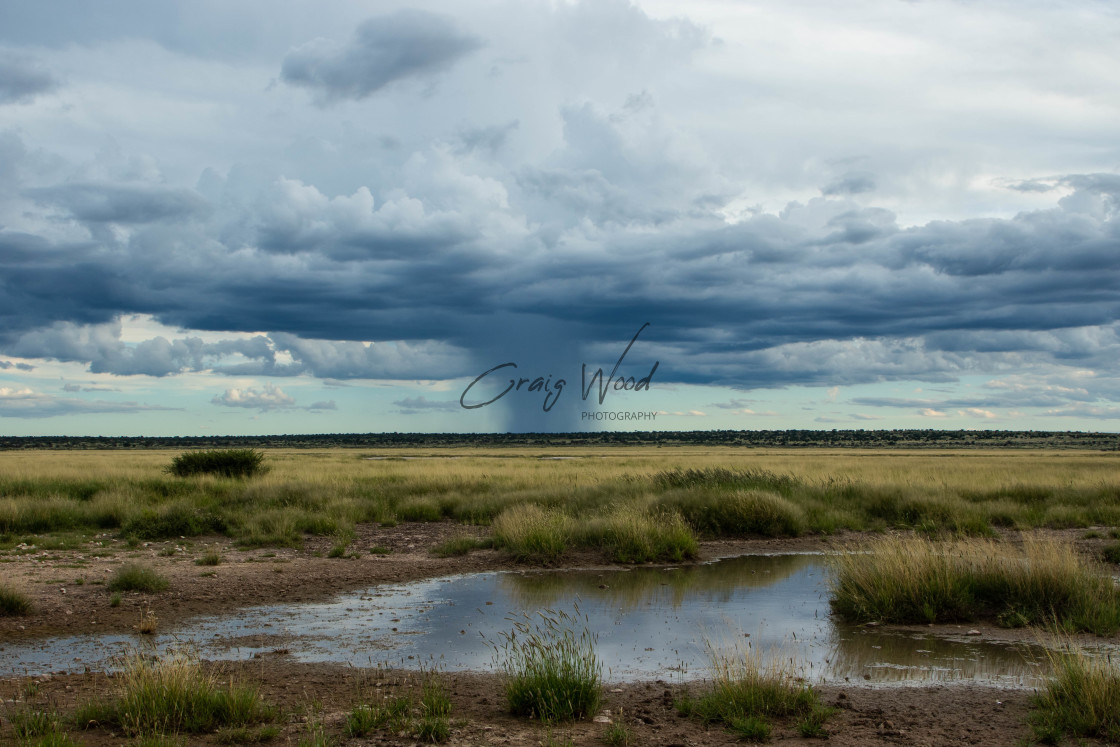 "Storm Over Mapaya Pan" stock image